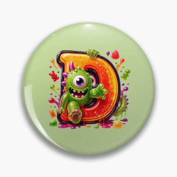 Item preview, Letter D Kawaii Jelly Alphabet | Cute Gummy Egg Mascot Sticker designed and sold by VectorJoy.