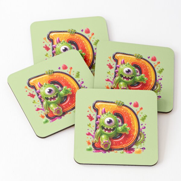 Item preview, Letter D Kawaii Jelly Alphabet | Cute Gummy Egg Mascot Sticker designed and sold by VectorJoy.