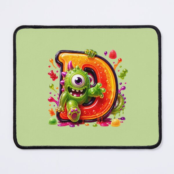 Item preview, Letter D Kawaii Jelly Alphabet | Cute Gummy Egg Mascot Sticker designed and sold by VectorJoy.