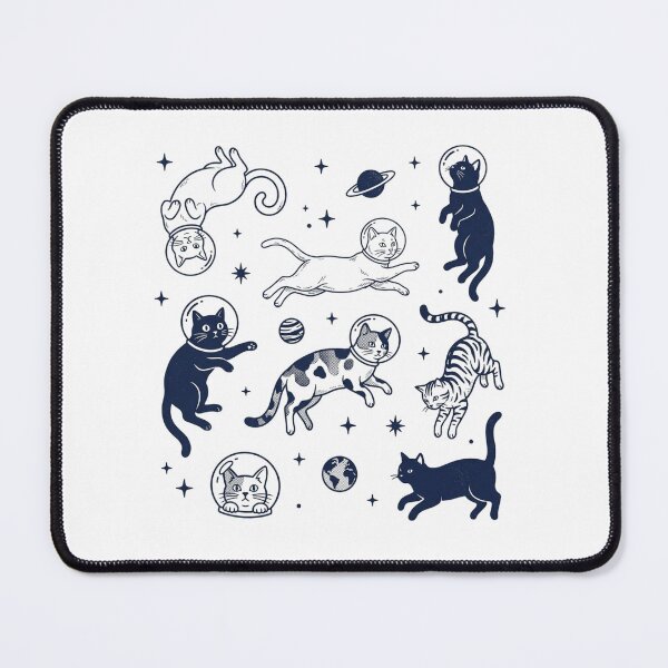 Item preview, Space Cat Art Astronaut Retro Cosmic Cute Kitty Astronomy Vintage Illustration Gift designed and sold by raedattia.