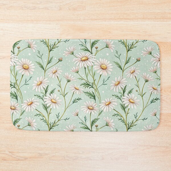 Item preview, Soft Cottagecore Daisy Meadow Pattern designed and sold by Storybook Botanica.