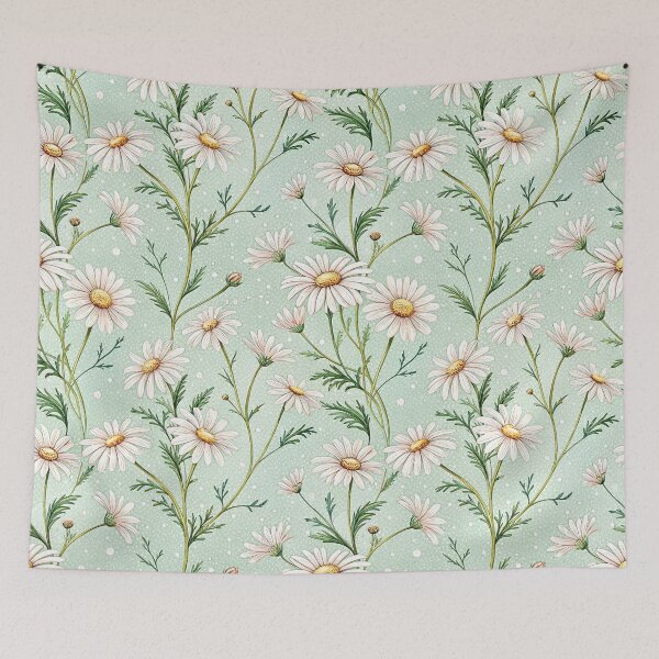 Item preview, Soft Cottagecore Daisy Meadow Pattern designed and sold by Storybook Botanica.