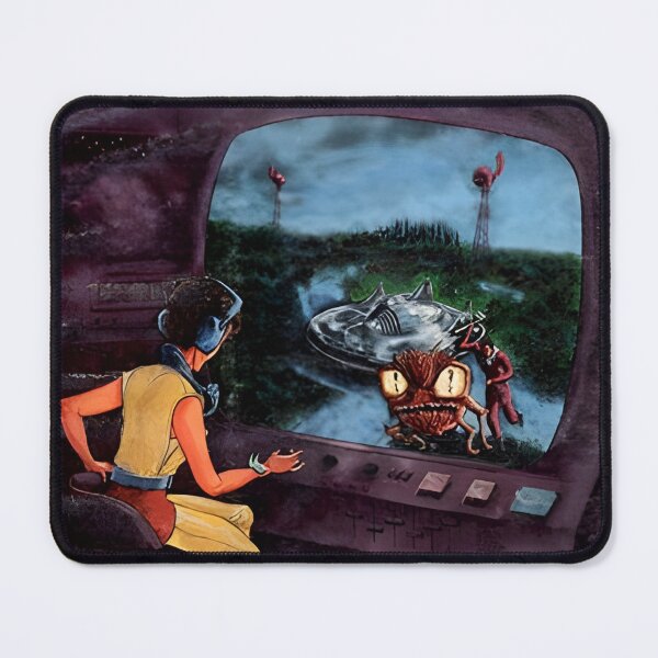Item preview, Science Fiction Sci-Fi Flying Saucer Roswell Original Custom Vintage Poster Wall Art Startling Stories Strange Mystery Dark designed and sold by Cool Robot Bro..