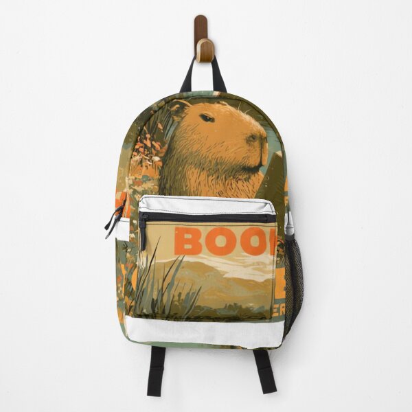 Item preview, Bookish Capybara Reserve Vintage Reader Nature Retreat Design designed and sold by urbinet.