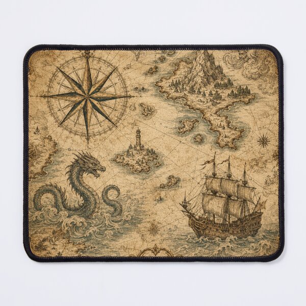 Item preview, Nautical Treasure Map designed and sold by MWprint.