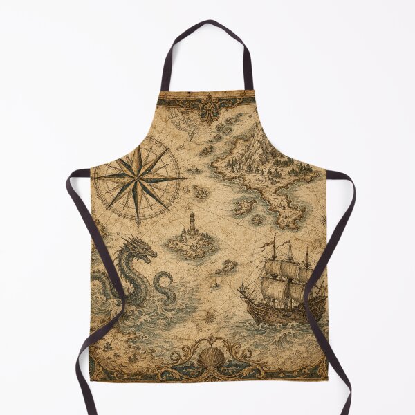 Item preview, Nautical Treasure Map designed and sold by MWprint.