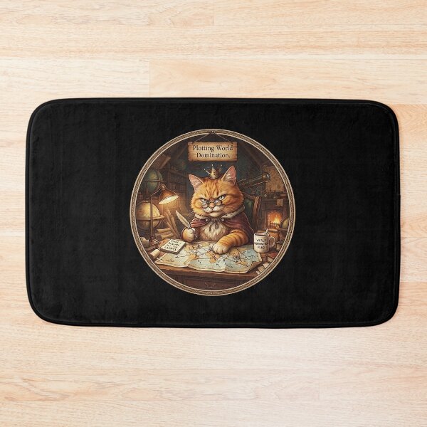 Item preview, Cat plotting world domination designed and sold by ME design.