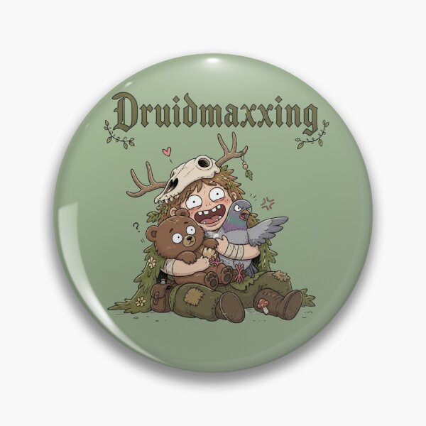 Item preview, A Guide to Druidmaxxing (Dark Edition) - DND RPG Meme designed and sold by Dice_Goblin_Studio.