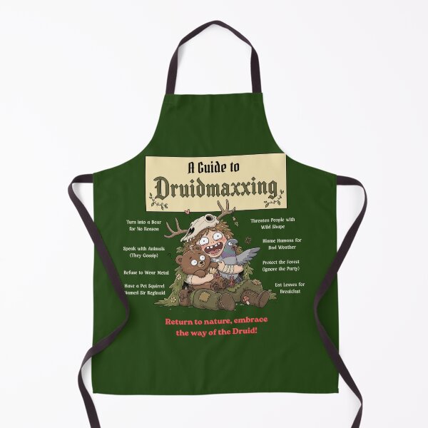 Item preview, A Guide to Druidmaxxing (Dark Edition) - DND RPG Meme designed and sold by Dice_Goblin_Studio.