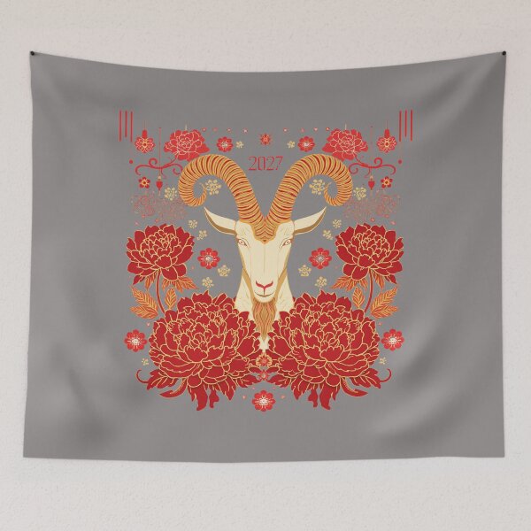Item preview, Fire Goat 2027 Chinese Zodiac  designed and sold by Lucky 777.