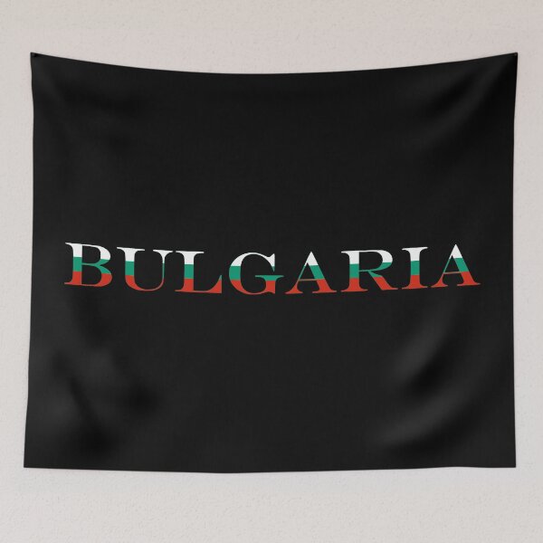 Item preview, Bulgaria Country Name Typography Flag | Bulgarian Text Inside Flag Design designed and sold by NTGUILTY.
