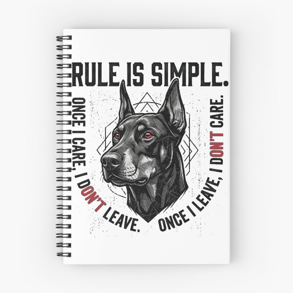 Item preview, Rule Is Simple Doberman Quote Edgy Stoic Loyalty Graphic designed and sold by Tokraz-art.