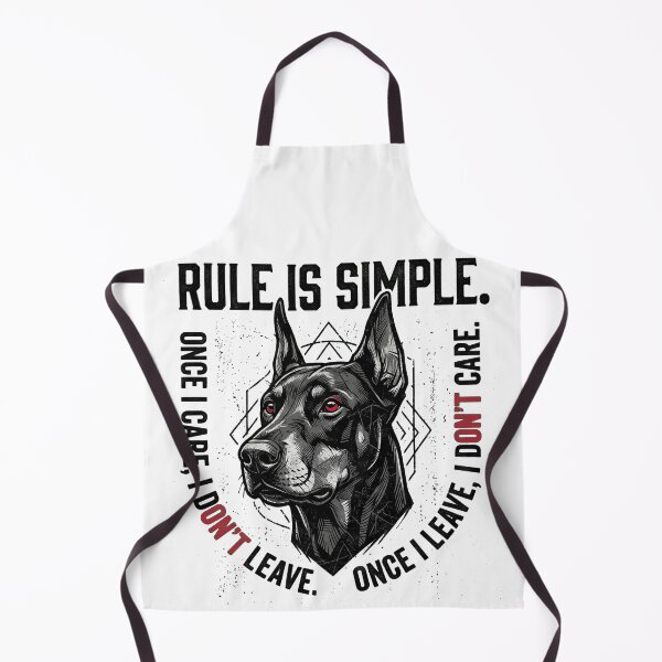 Item preview, Rule Is Simple Doberman Quote Edgy Stoic Loyalty Graphic designed and sold by Tokraz-art.