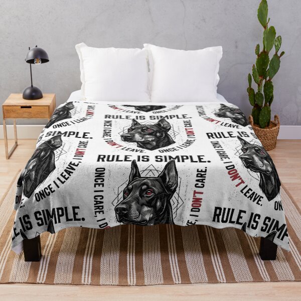 Item preview, Rule Is Simple Doberman Quote Edgy Stoic Loyalty Graphic designed and sold by Tokraz-art.