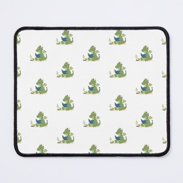 Item preview, Cute Happy Dragon Reading Books Illustration designed and sold by Inka Moon Design.