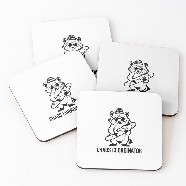 Item preview, Chaos Coordinator Raccoon Funny Streetwear Sticker designed and sold by Mr-wow.