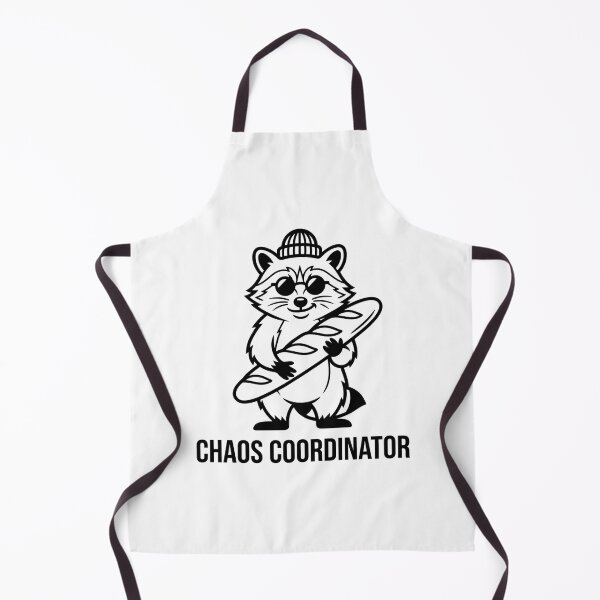 Item preview, Chaos Coordinator Raccoon Funny Streetwear Sticker designed and sold by Mr-wow.