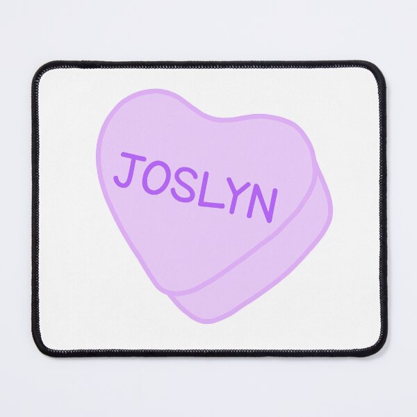 Item preview, Joslyn Name Purple Candy Heart Sweet Heart Cute designed and sold by SlimyFish.