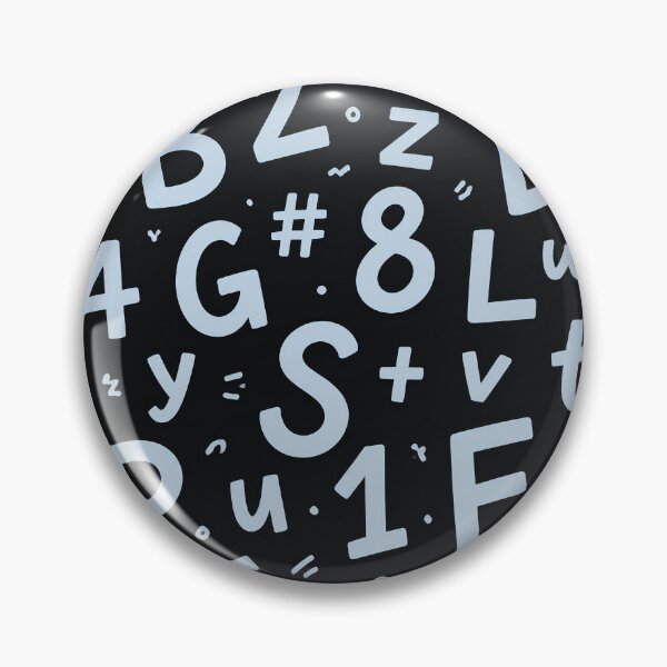 Item preview, Playful Alphabet & Numbers – Bold Black and White Learning Pattern designed and sold by IMuDesigner.