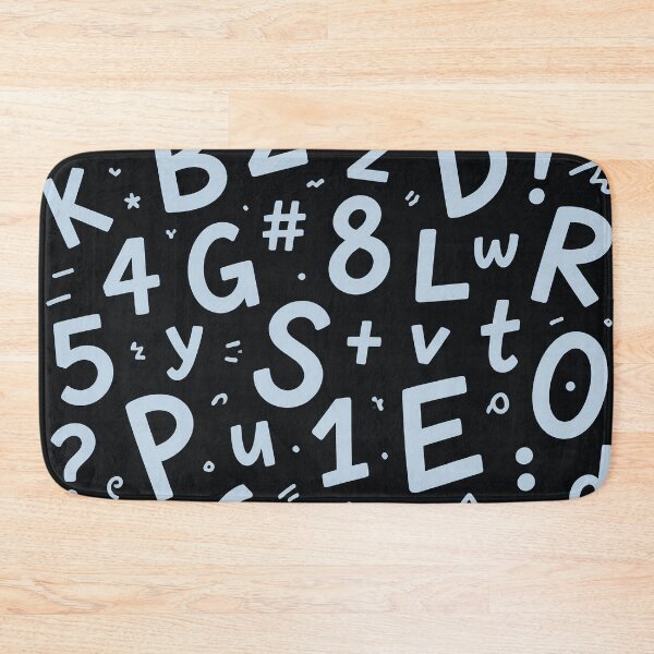 Item preview, Playful Alphabet & Numbers – Bold Black and White Learning Pattern designed and sold by IMuDesigner.