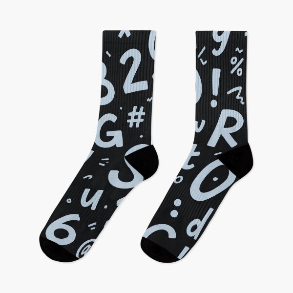Item preview, Playful Alphabet & Numbers – Bold Black and White Learning Pattern designed and sold by IMuDesigner.