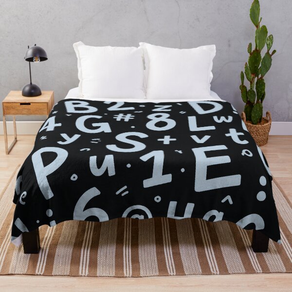 Item preview, Playful Alphabet & Numbers – Bold Black and White Learning Pattern designed and sold by IMuDesigner.