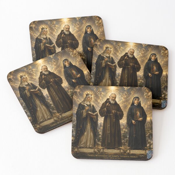 Item preview, Saint Bridget, Saint Padre Pio and Saint Faustyna paint. designed and sold by AEMK57.
