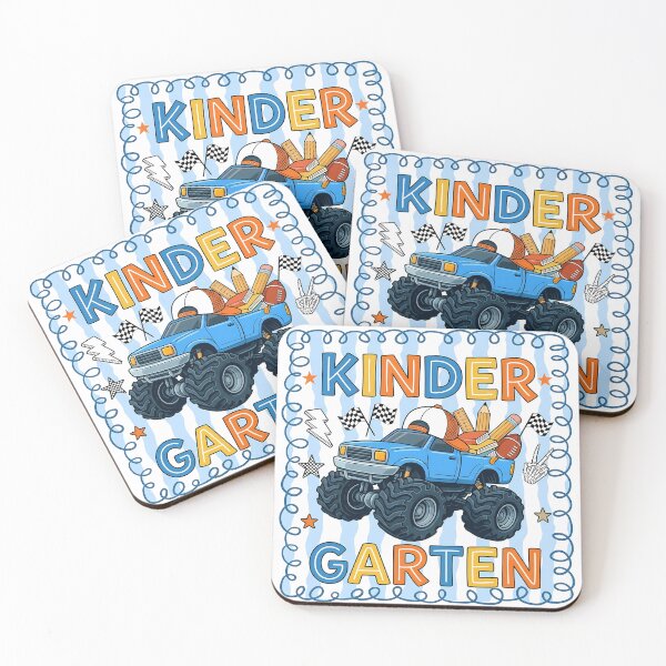 Item preview, First Day Of School Kindergarten Boy Monster Truck designed and sold by KroghDs.