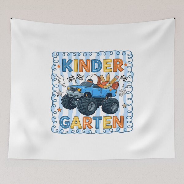 Item preview, First Day Of School Kindergarten Boy Monster Truck designed and sold by KroghDs.