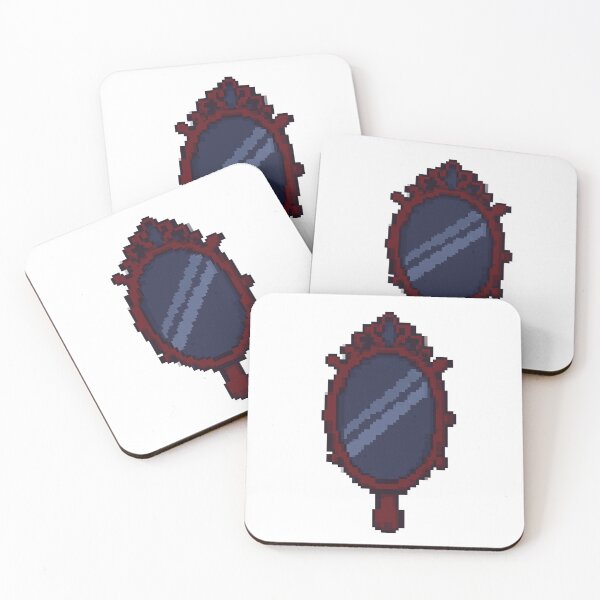 Item preview, Retro Pixel Art Gothic Hand Mirror designed and sold by T-shirts for hot people .