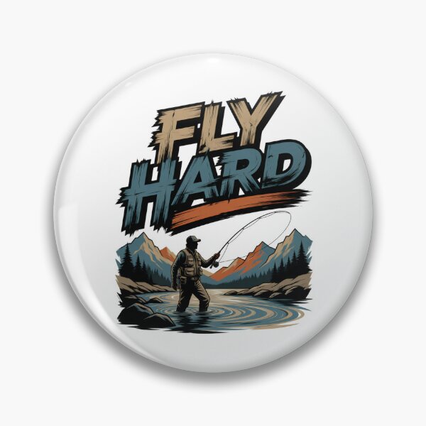 Item preview, Fly Hard Fly Fishing Adventure Graphic designed and sold by TshirtsOnline-.