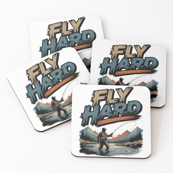 Item preview, Fly Hard Fly Fishing Adventure Graphic designed and sold by TshirtsOnline-.