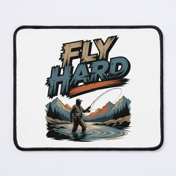 Item preview, Fly Hard Fly Fishing Adventure Graphic designed and sold by TshirtsOnline-.