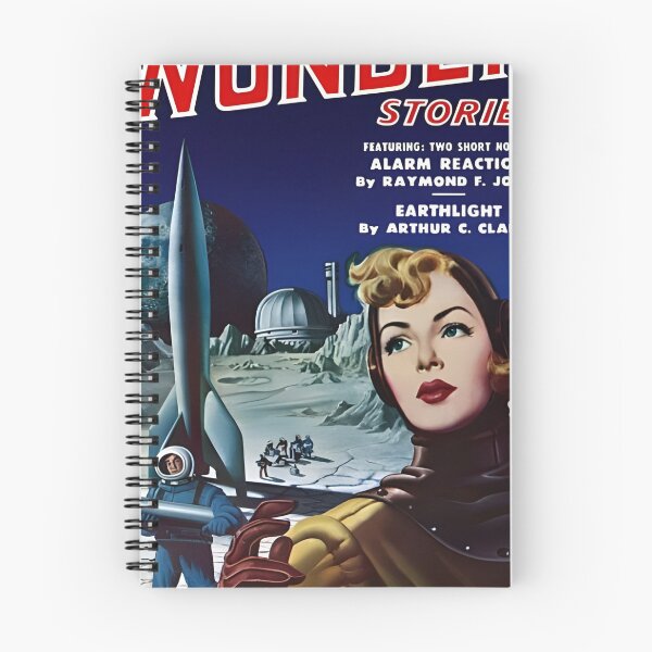 Item preview, Science Fiction Sci-Fi Flying Saucer Roswell Original Custom Vintage Poster Wall Art Startling Stories Strange Mystery Dark designed and sold by Cool Robot Bro..