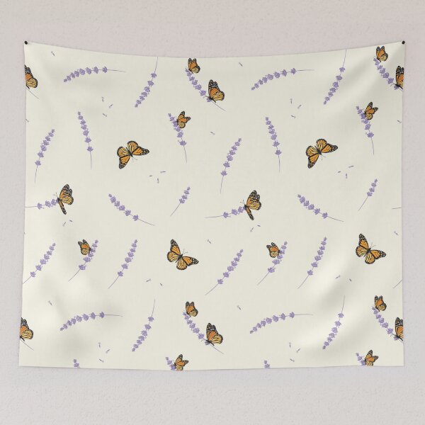 Item preview, Lavender Meadow Butterflies | Soft Purple Aesthetic Design designed and sold by NuvoraNest.