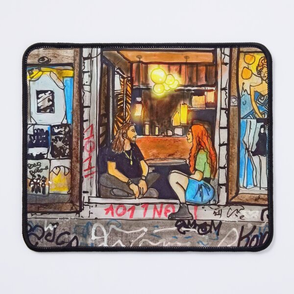 Item preview, Evening Window at Hebedas – Dresden Neustadt | Ink & Watercolor Alternative: designed and sold by UMA Urban Sketch.
