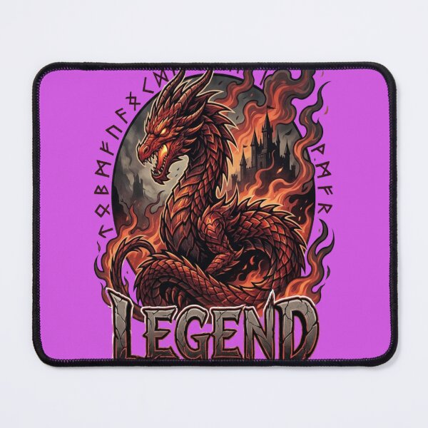 Item preview, الاسم الأول: Crimson Fire Dragon | Epic Legendary Guardian Fantasy Art-#FireDragonArt # designed and sold by mo-carnival.