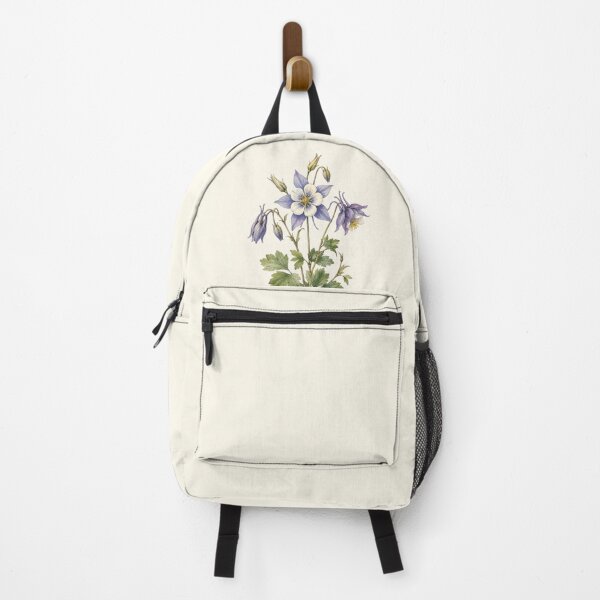 Item preview, Vintage Columbine Botanical Illustration | Watercolor Wildflower Wall Art designed and sold by PresMatPlays.