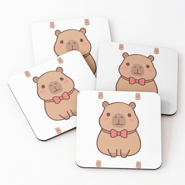 Item preview, Cute Capybara With Bow Tie Kawaii Animal designed and sold by KAWAII STUDIO NB.