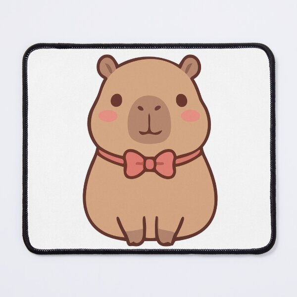 Item preview, Cute Capybara With Bow Tie Kawaii Animal designed and sold by KAWAII STUDIO NB.