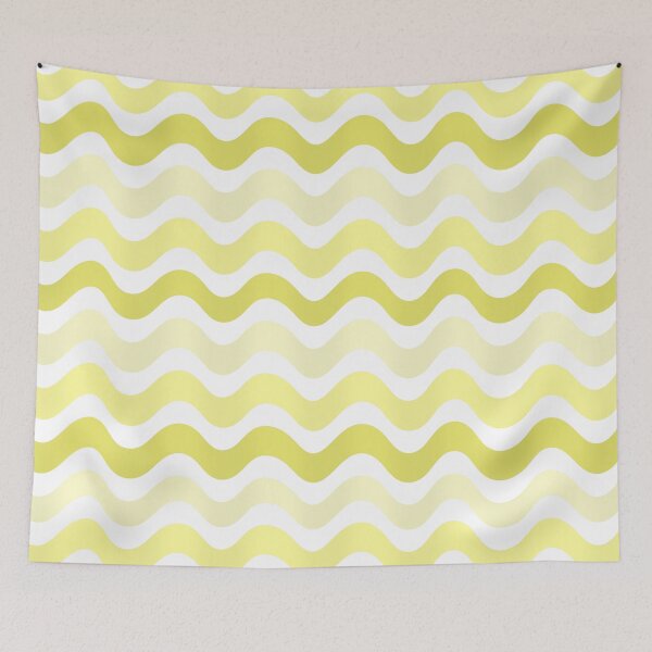 Item preview, 3D Abstra ct ml wave pattern-    Light yellow shade designed and sold by Pattern Petals.