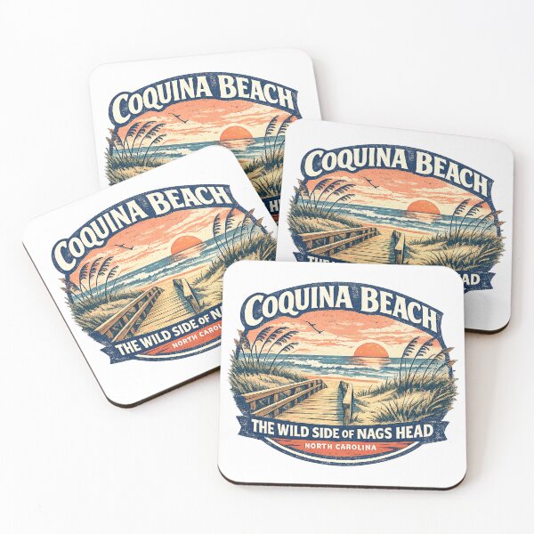 Item preview, Coquina Beach – The Wild Side of Nags Head Vintage Outer Banks Design designed and sold by Past in Threads.