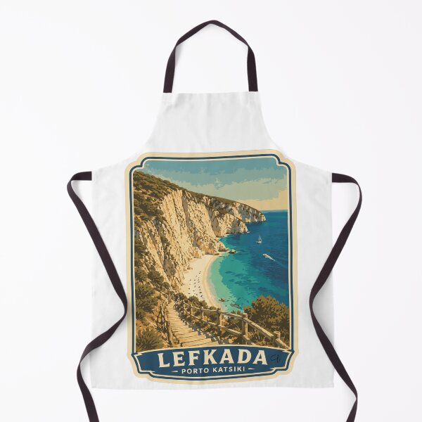 Item preview, Vintage Lefkada Porto Katsiki Beach Travel designed and sold by CharaFei.Art.