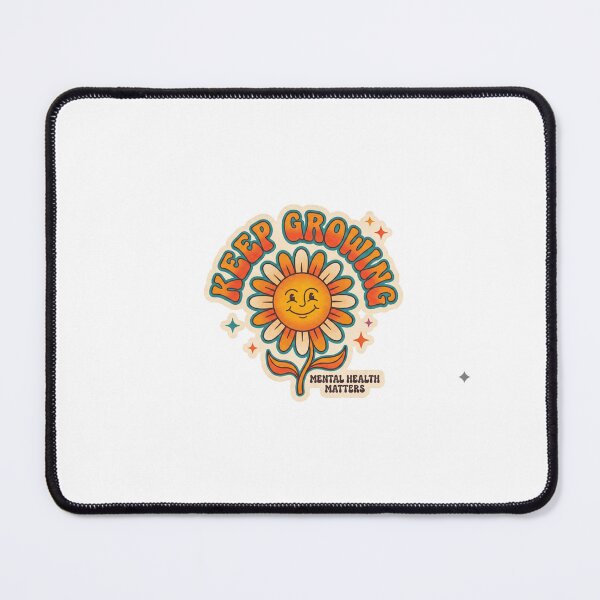 Item preview, Keep Growing Retro Plant Daisy Flower Vintage 70s Mental Health Quote designed and sold by crazyhome.