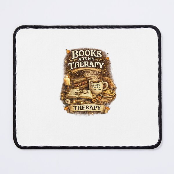 Item preview, Books Are My Therapy | Cozy Book Lover Vintage T-Shirt designed and sold by Norique_7.