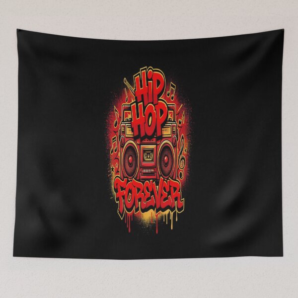 Item preview, Hip Hop Forever – Boombox Graffiti Street Design designed and sold by Midnight Veil Designs.