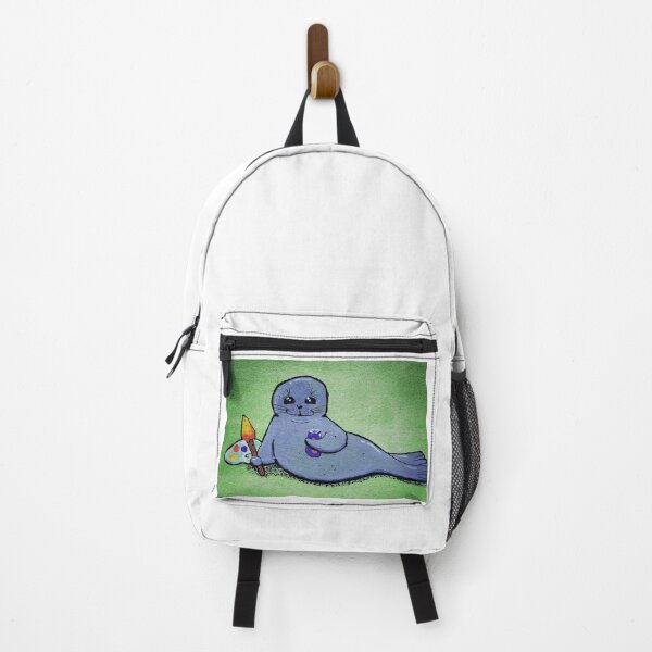 Item preview, Foca pintora bebiendo Red Bull designed and sold by mbavaresco.