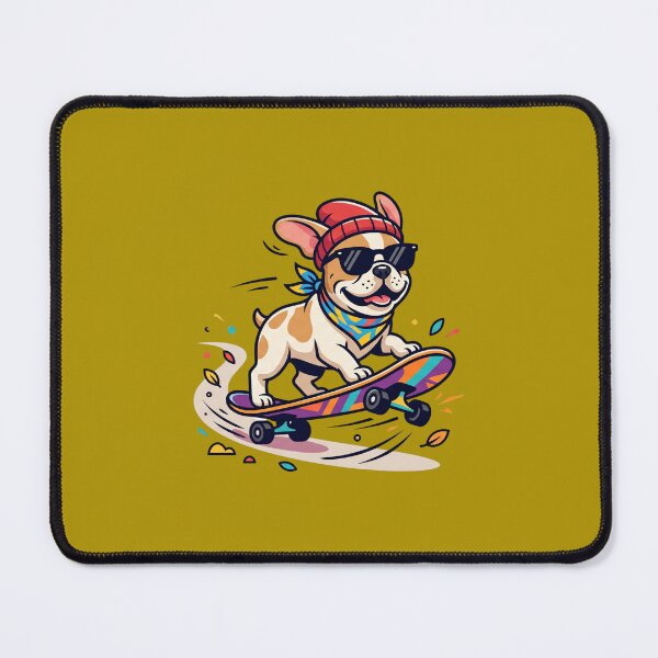 Item preview, Cool Skating French Bulldog Art designed and sold by MarCinu Art.