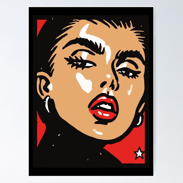Item preview, Girl Woman Beautiful Fashion Face Ilustration T-Shirt Design 127sm designed and sold by 127sm.