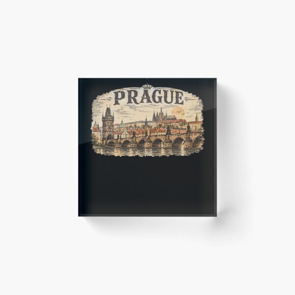Item preview, Vintage Panorama of Prague designed and sold by DRABaBdesign.